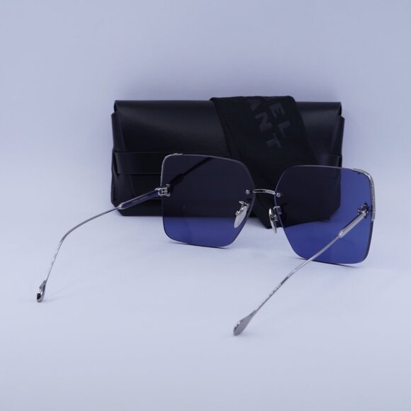 Isabel Marant IM0081/S 06LB KU Square Sunglasses - Ruthenium/Blue main image 5